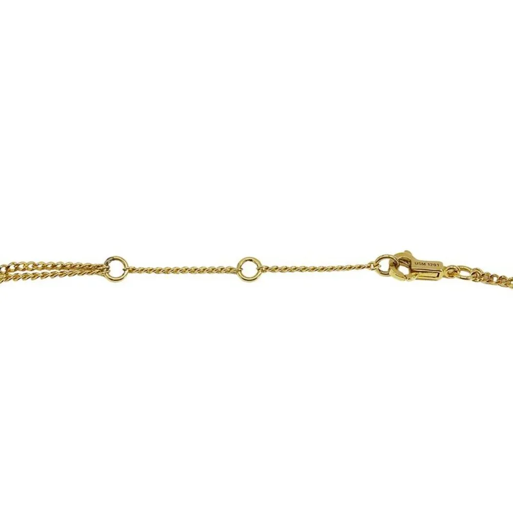 Celine Necklace Triomphe Gold 2 Strand Necklace Accessories - Picture 6 of 13